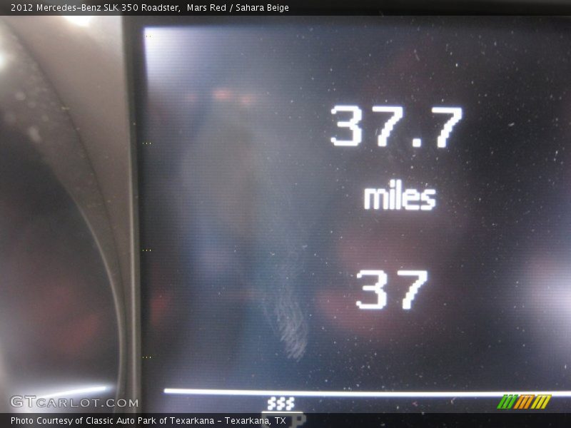 Mars Red / Sahara Beige 2012 Mercedes-Benz SLK 350 Roadster