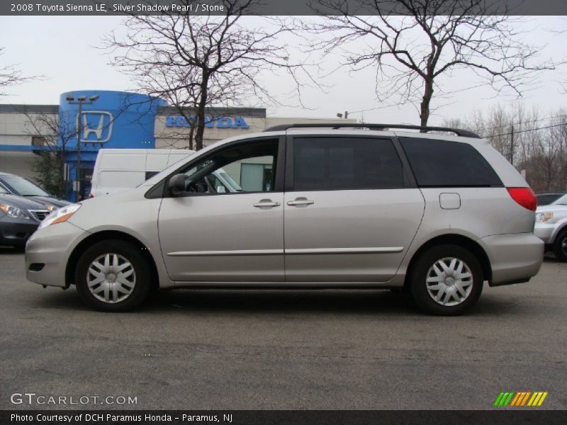 Silver Shadow Pearl / Stone 2008 Toyota Sienna LE