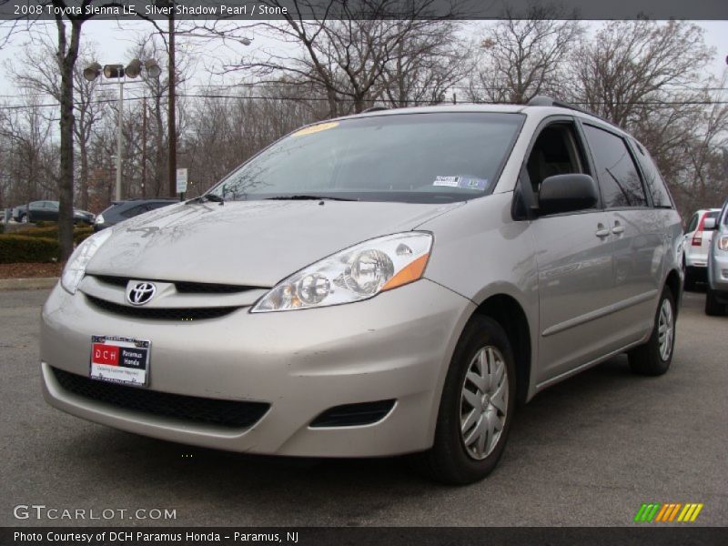 Silver Shadow Pearl / Stone 2008 Toyota Sienna LE