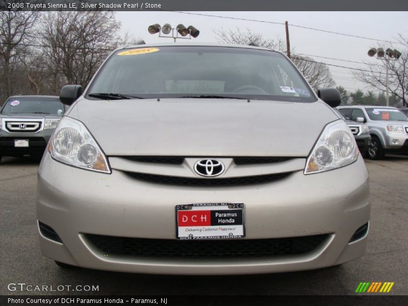 Silver Shadow Pearl / Stone 2008 Toyota Sienna LE
