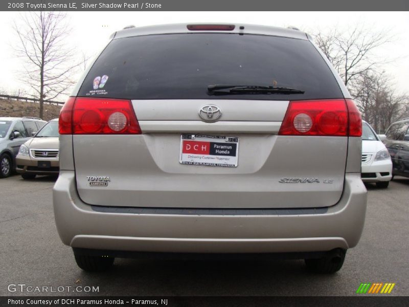 Silver Shadow Pearl / Stone 2008 Toyota Sienna LE