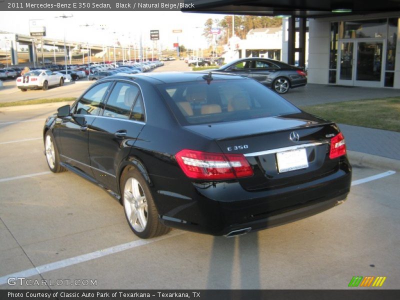 Black / Natural Beige/Black 2011 Mercedes-Benz E 350 Sedan