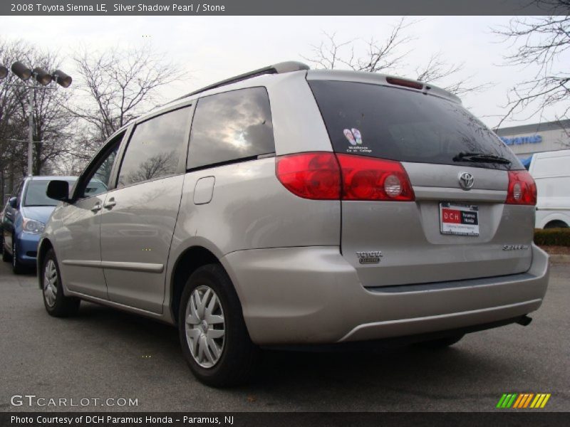 Silver Shadow Pearl / Stone 2008 Toyota Sienna LE