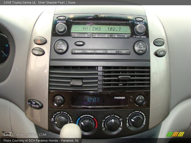Silver Shadow Pearl / Stone 2008 Toyota Sienna LE