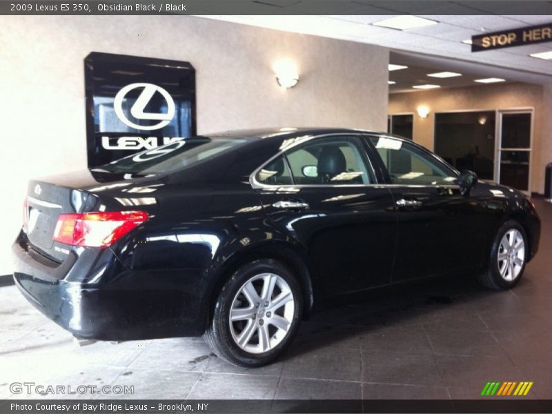Obsidian Black / Black 2009 Lexus ES 350
