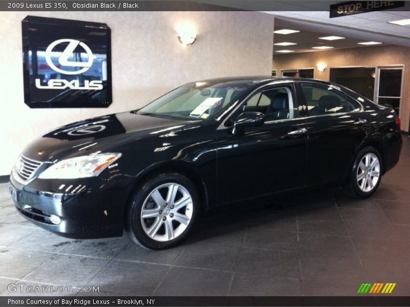 Obsidian Black / Black 2009 Lexus ES 350