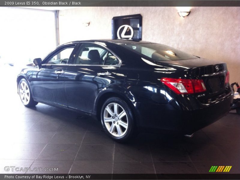 Obsidian Black / Black 2009 Lexus ES 350