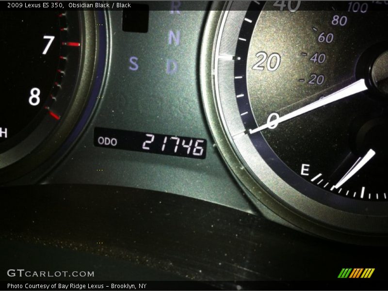 Obsidian Black / Black 2009 Lexus ES 350