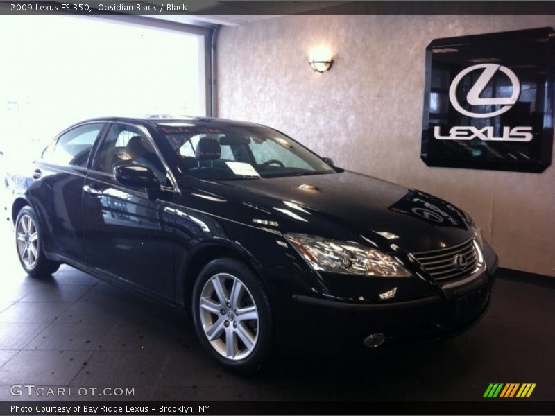 Obsidian Black / Black 2009 Lexus ES 350