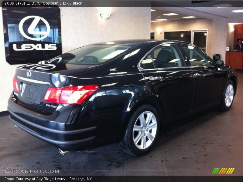 Obsidian Black / Black 2009 Lexus ES 350