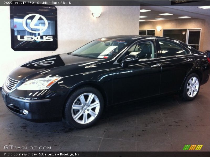 Obsidian Black / Black 2009 Lexus ES 350