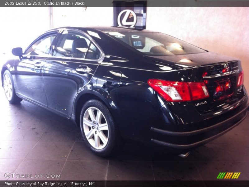 Obsidian Black / Black 2009 Lexus ES 350
