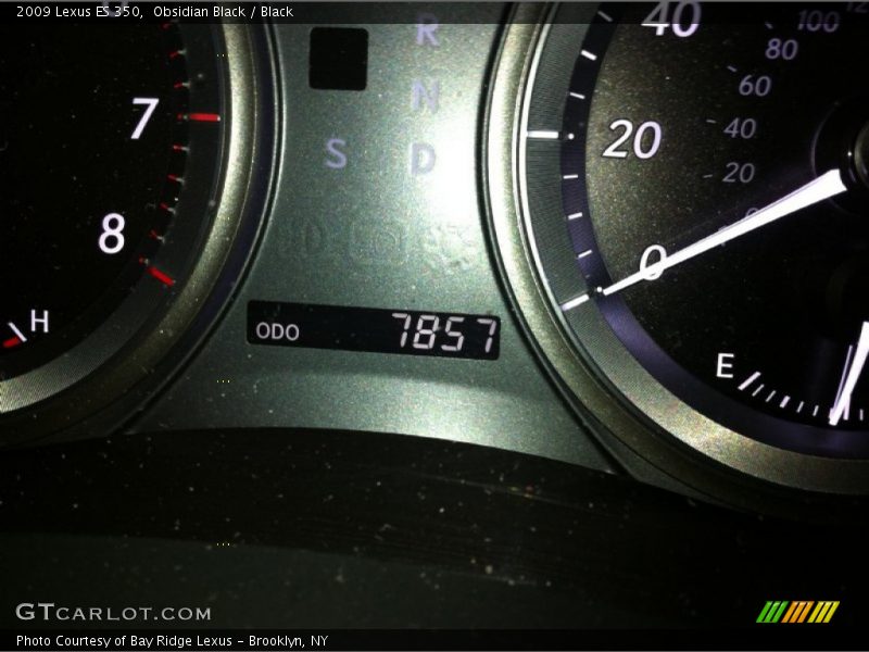 Obsidian Black / Black 2009 Lexus ES 350