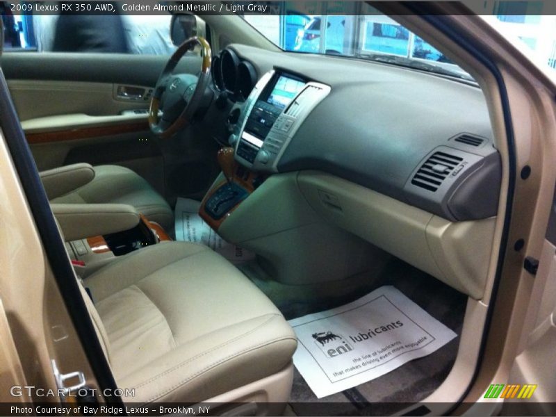 Golden Almond Metallic / Light Gray 2009 Lexus RX 350 AWD