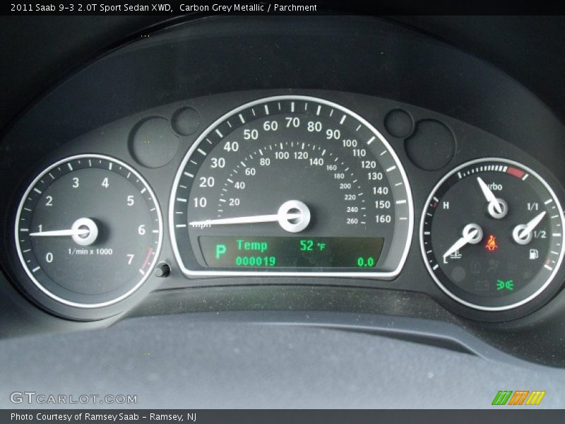  2011 9-3 2.0T Sport Sedan XWD 2.0T Sport Sedan XWD Gauges