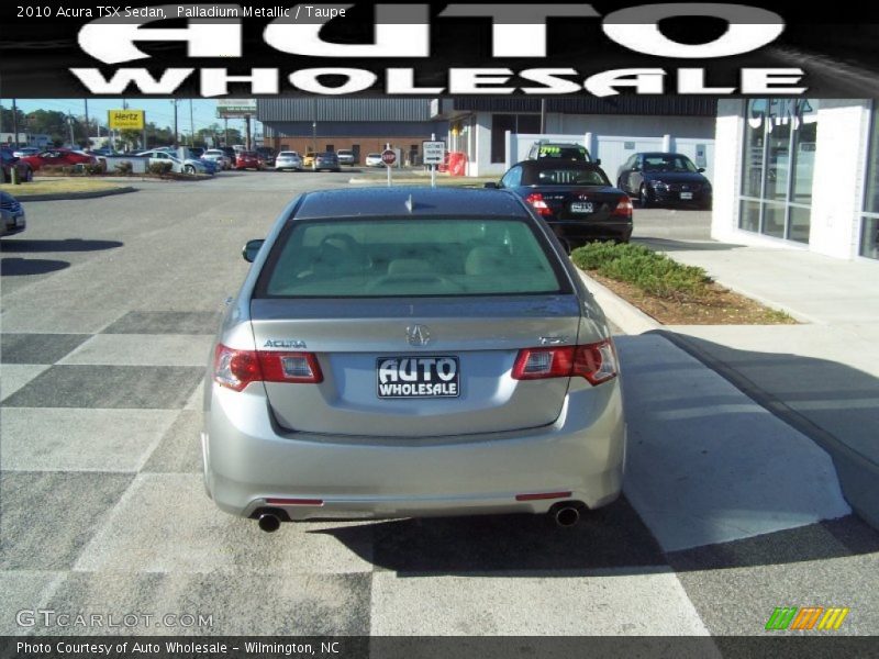 Palladium Metallic / Taupe 2010 Acura TSX Sedan