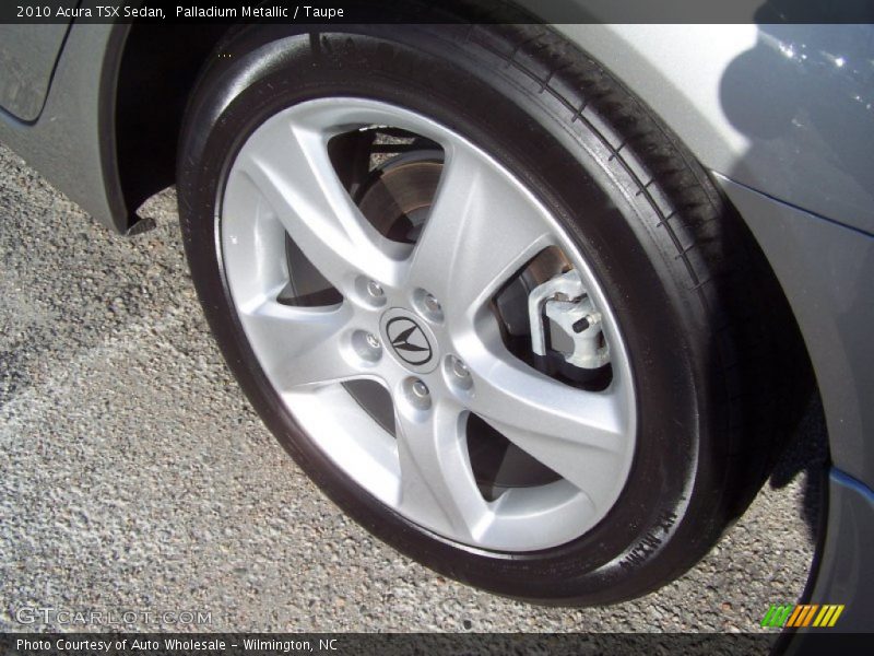 Palladium Metallic / Taupe 2010 Acura TSX Sedan