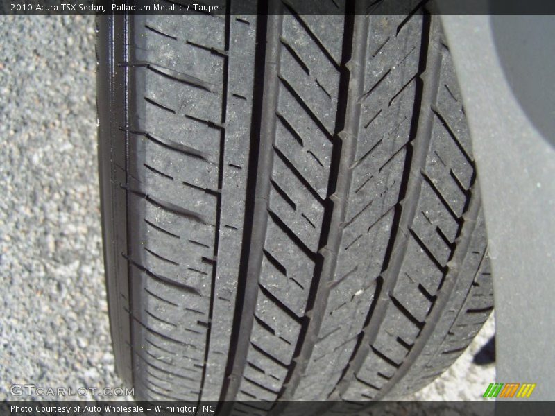Palladium Metallic / Taupe 2010 Acura TSX Sedan