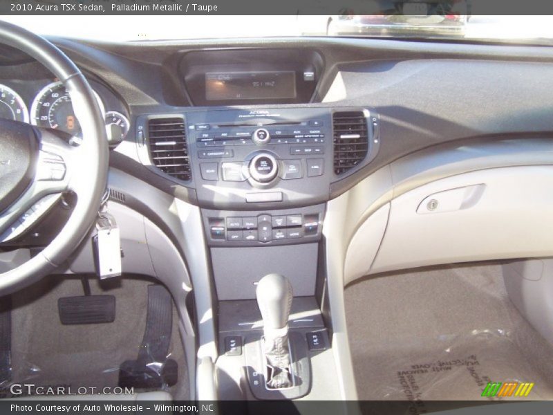 Palladium Metallic / Taupe 2010 Acura TSX Sedan
