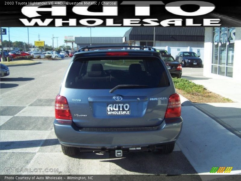 Bluestone Metallic / Charcoal 2003 Toyota Highlander V6 4WD
