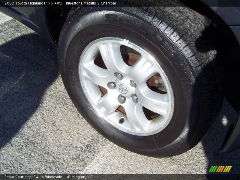Bluestone Metallic / Charcoal 2003 Toyota Highlander V6 4WD