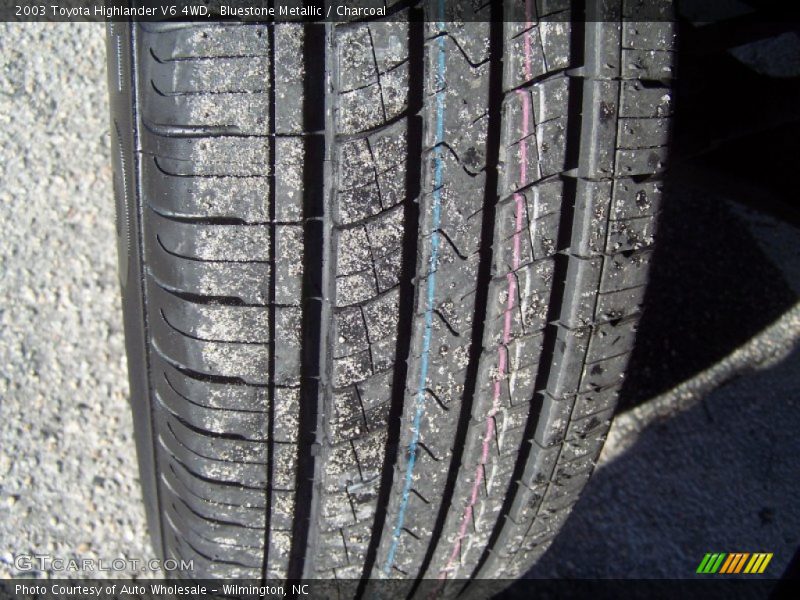 Bluestone Metallic / Charcoal 2003 Toyota Highlander V6 4WD