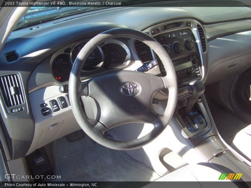 Bluestone Metallic / Charcoal 2003 Toyota Highlander V6 4WD