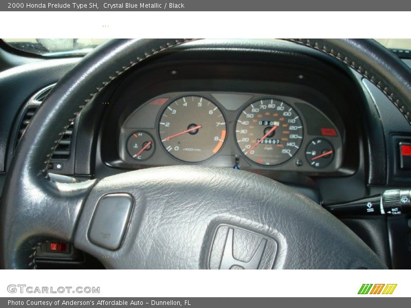 Crystal Blue Metallic / Black 2000 Honda Prelude Type SH