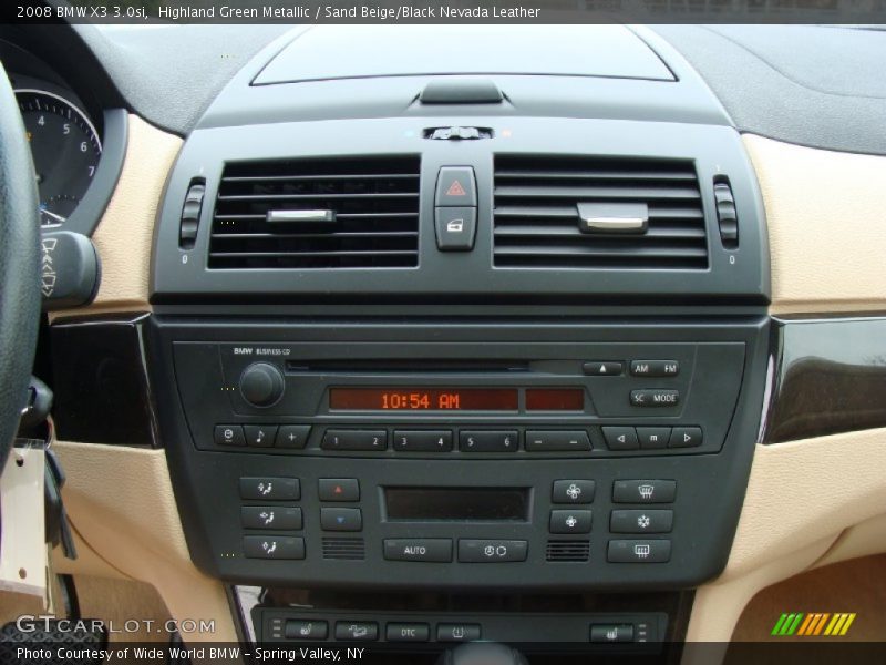 Highland Green Metallic / Sand Beige/Black Nevada Leather 2008 BMW X3 3.0si