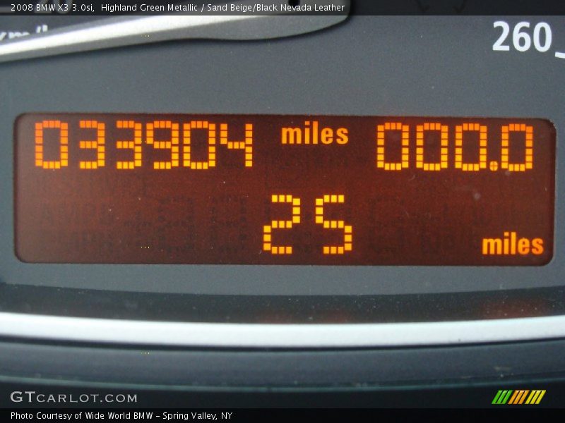 Highland Green Metallic / Sand Beige/Black Nevada Leather 2008 BMW X3 3.0si