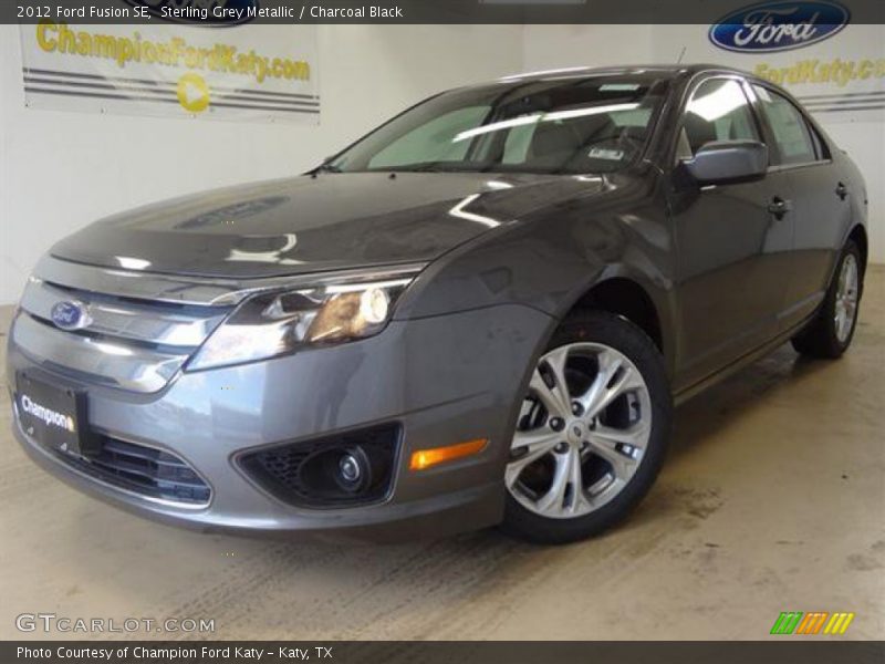 Sterling Grey Metallic / Charcoal Black 2012 Ford Fusion SE