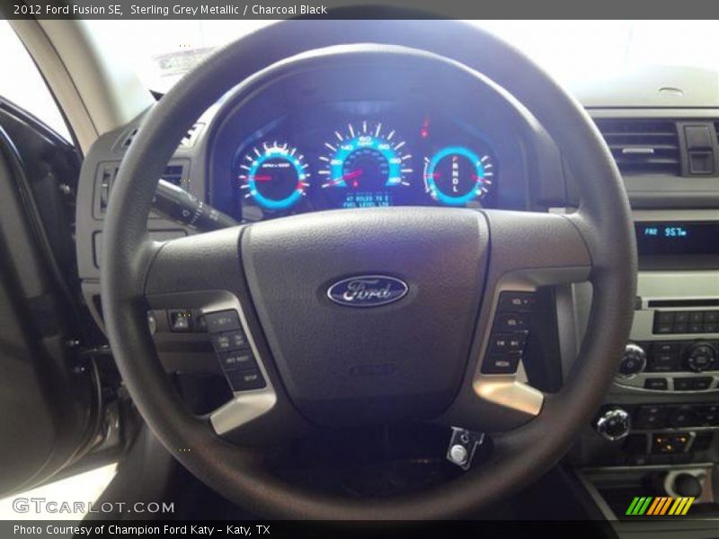 Sterling Grey Metallic / Charcoal Black 2012 Ford Fusion SE