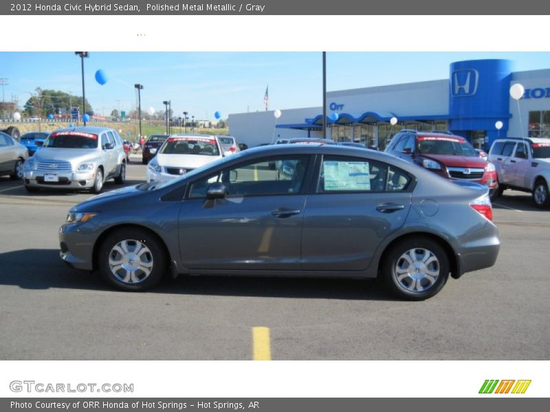 Polished Metal Metallic / Gray 2012 Honda Civic Hybrid Sedan