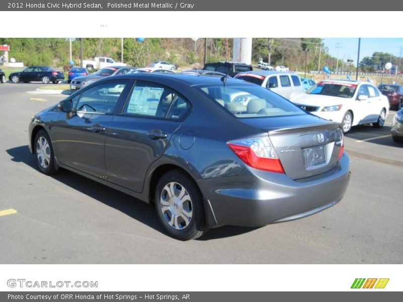 Polished Metal Metallic / Gray 2012 Honda Civic Hybrid Sedan