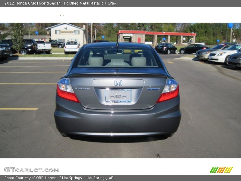 Polished Metal Metallic / Gray 2012 Honda Civic Hybrid Sedan