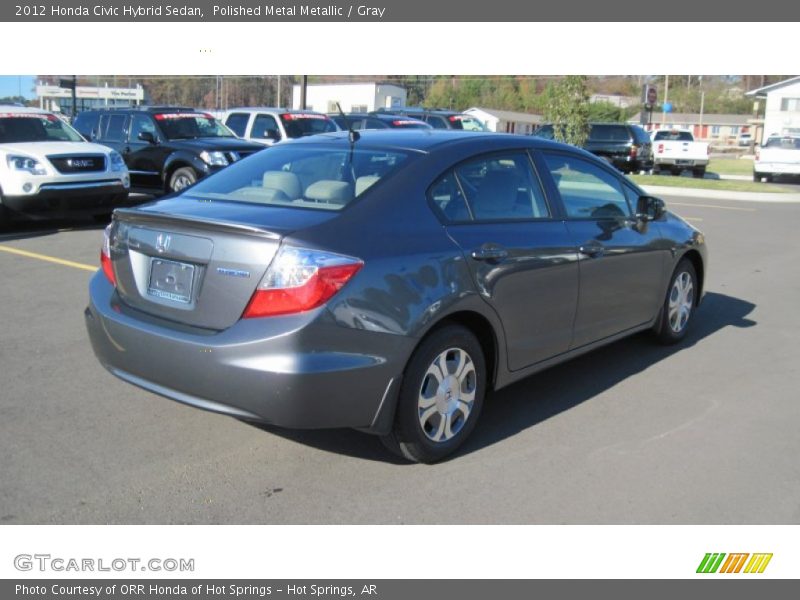 Polished Metal Metallic / Gray 2012 Honda Civic Hybrid Sedan