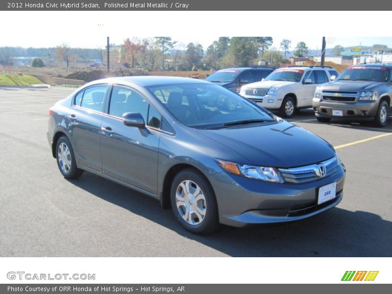 Polished Metal Metallic / Gray 2012 Honda Civic Hybrid Sedan