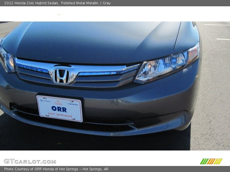 Polished Metal Metallic / Gray 2012 Honda Civic Hybrid Sedan