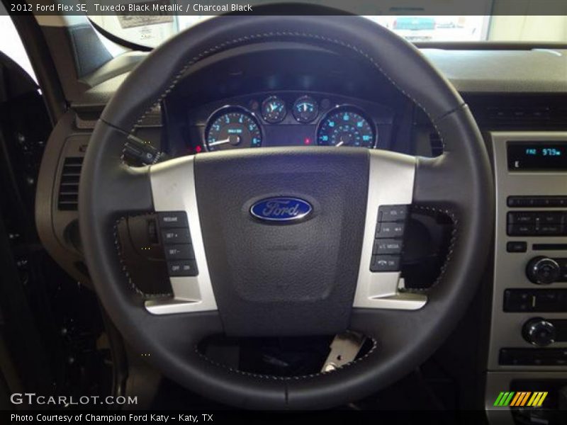 Tuxedo Black Metallic / Charcoal Black 2012 Ford Flex SE