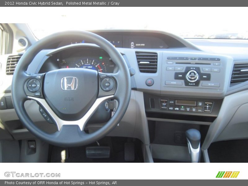 Polished Metal Metallic / Gray 2012 Honda Civic Hybrid Sedan