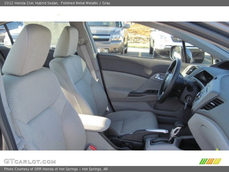 Polished Metal Metallic / Gray 2012 Honda Civic Hybrid Sedan