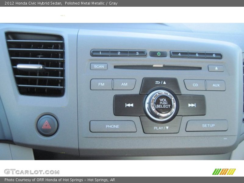 Polished Metal Metallic / Gray 2012 Honda Civic Hybrid Sedan