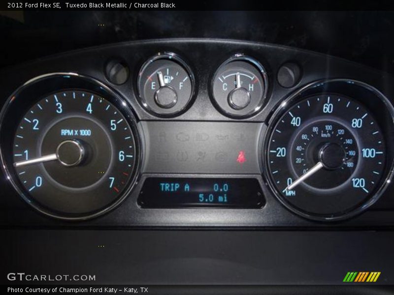 Tuxedo Black Metallic / Charcoal Black 2012 Ford Flex SE