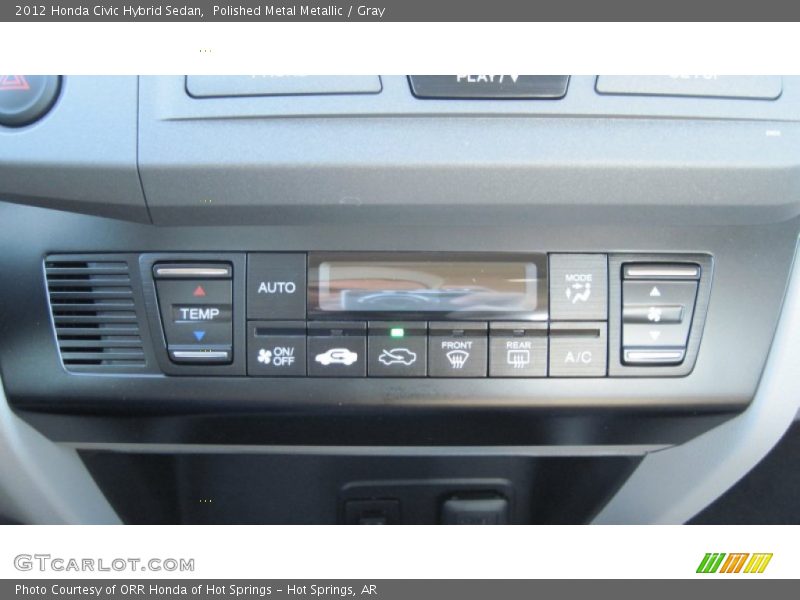 Polished Metal Metallic / Gray 2012 Honda Civic Hybrid Sedan