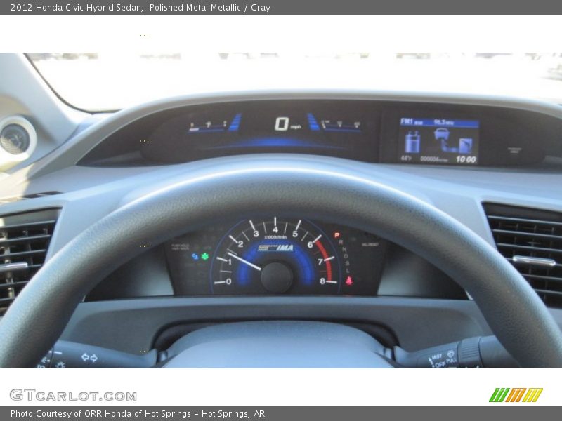 Polished Metal Metallic / Gray 2012 Honda Civic Hybrid Sedan
