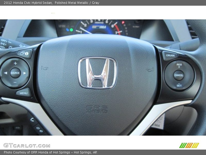 Polished Metal Metallic / Gray 2012 Honda Civic Hybrid Sedan