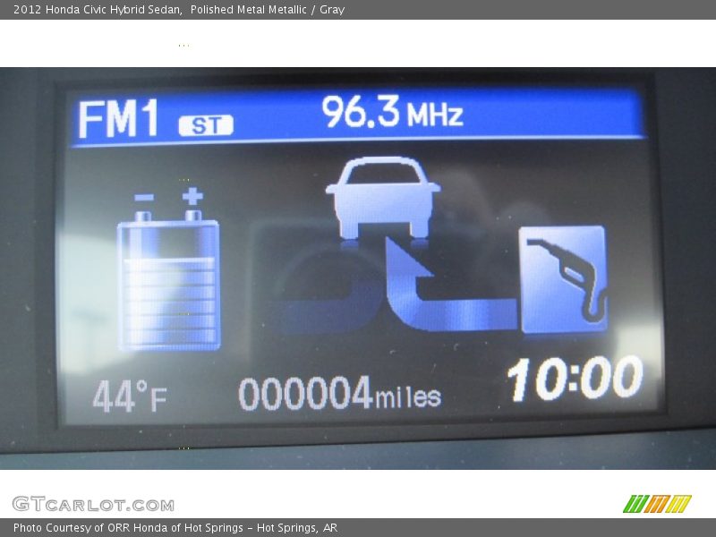Polished Metal Metallic / Gray 2012 Honda Civic Hybrid Sedan