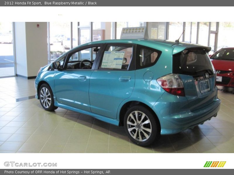 Blue Raspberry Metallic / Black 2012 Honda Fit Sport