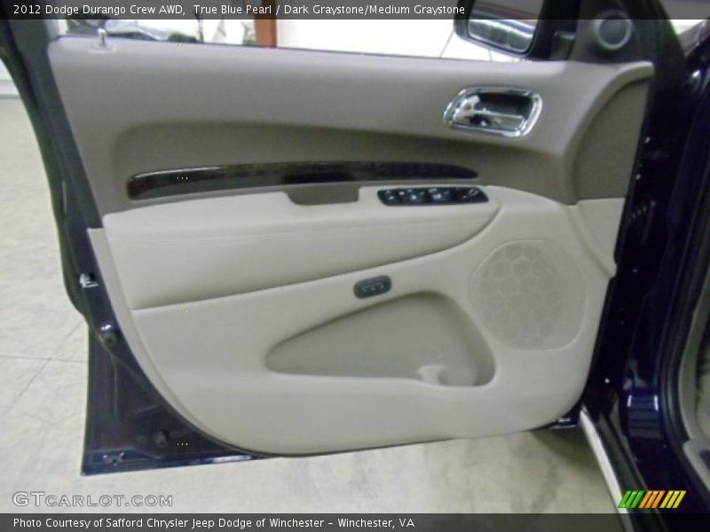 True Blue Pearl / Dark Graystone/Medium Graystone 2012 Dodge Durango Crew AWD