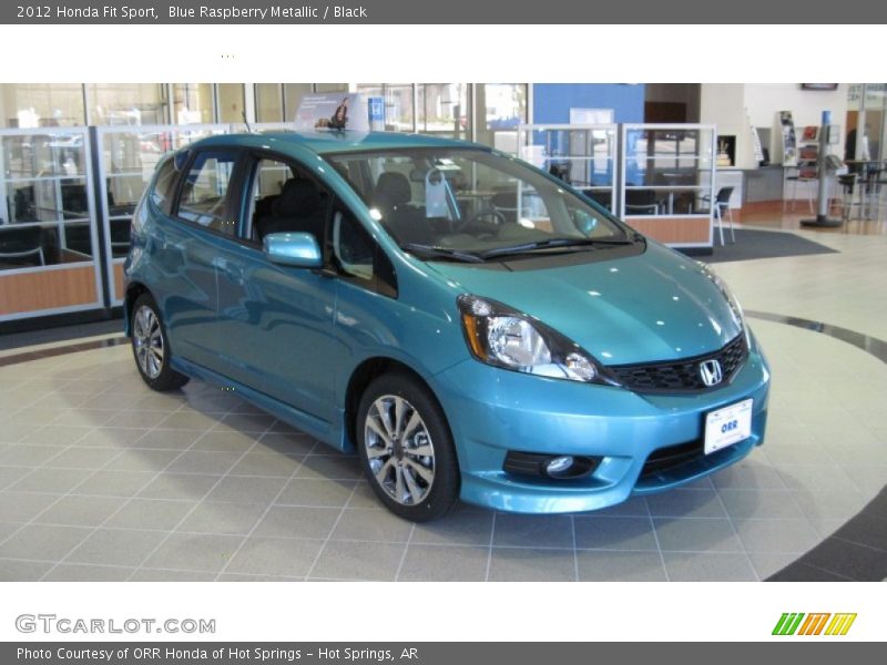 Blue Raspberry Metallic / Black 2012 Honda Fit Sport